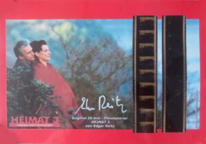 Original 35mm Filmmaterial HEIMAT 3 mit Autogramm von Edgar Reitz